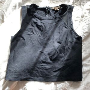 Cute black cropped tank. Very flattering